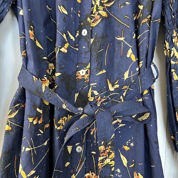 Anthropologie Hope For Flowers Tracy Reese Shirt Dress Full Sleeve Abstract Sz L - Picture 5 of 13
